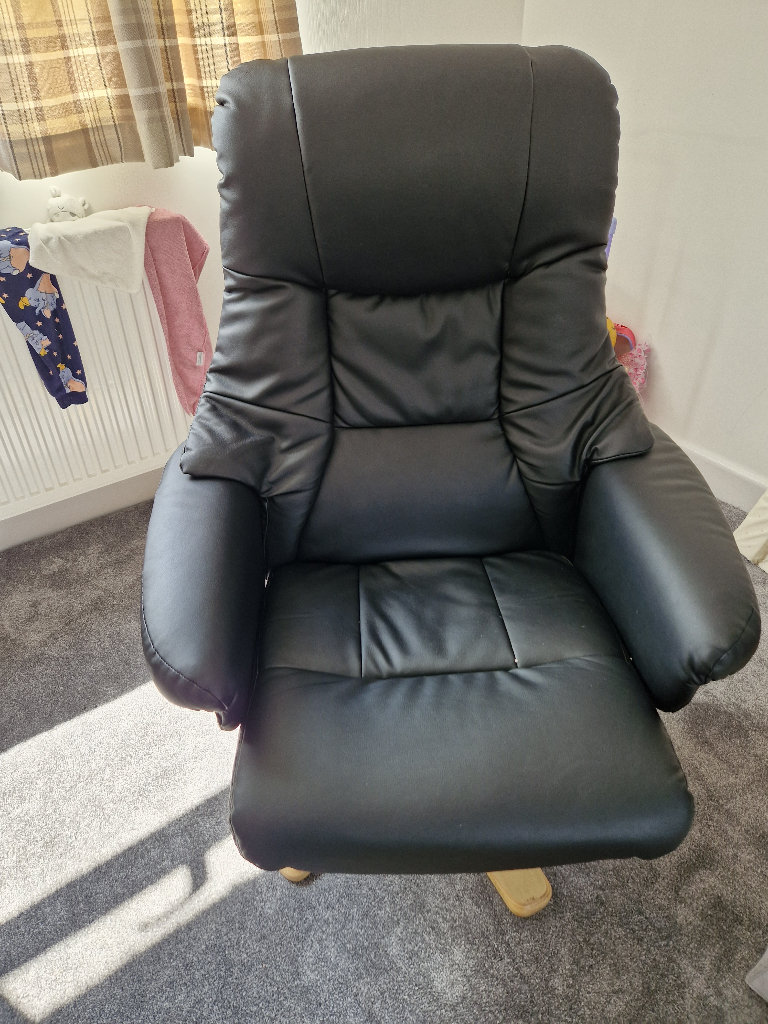 Reclining chair with stool