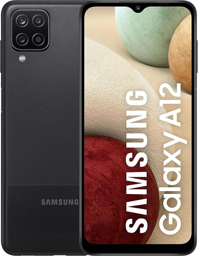 Samsung A12 (Dual SIM) - 64GB - Black (Unlocked) Smartphone
