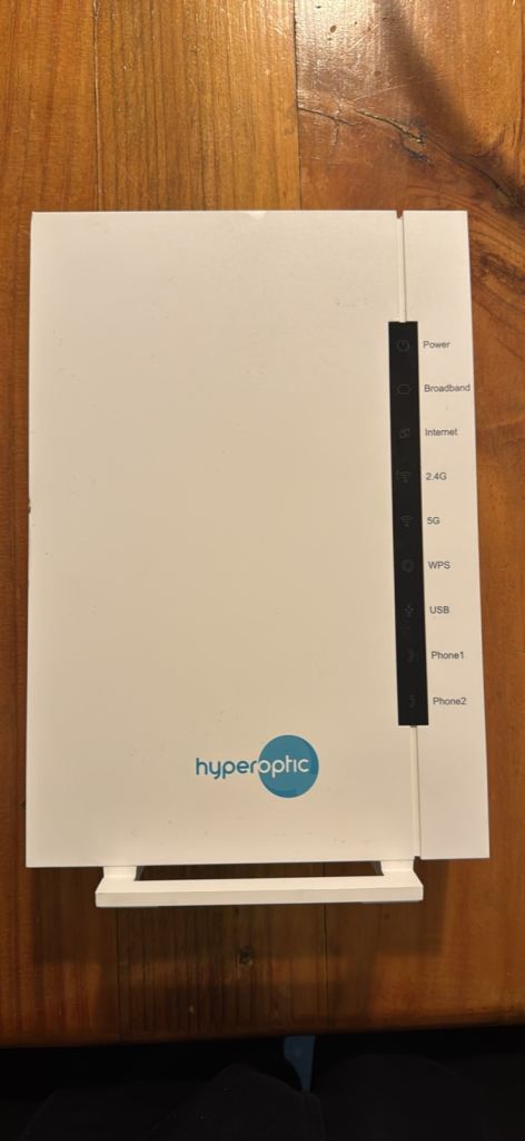 ZTE ZXHN H3600 Hyperoptic WiFi 6 Internet Router and VOIP