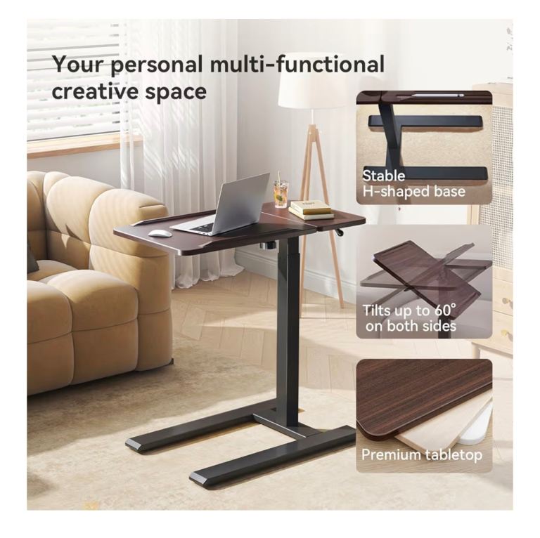 SIHOO D01 Overbed Table - Height & Tilt Adjustable