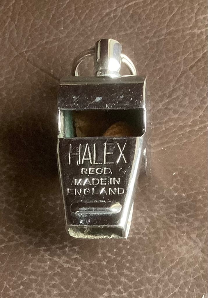 HALEX Metal Whistle - Made in England, Good Condition
