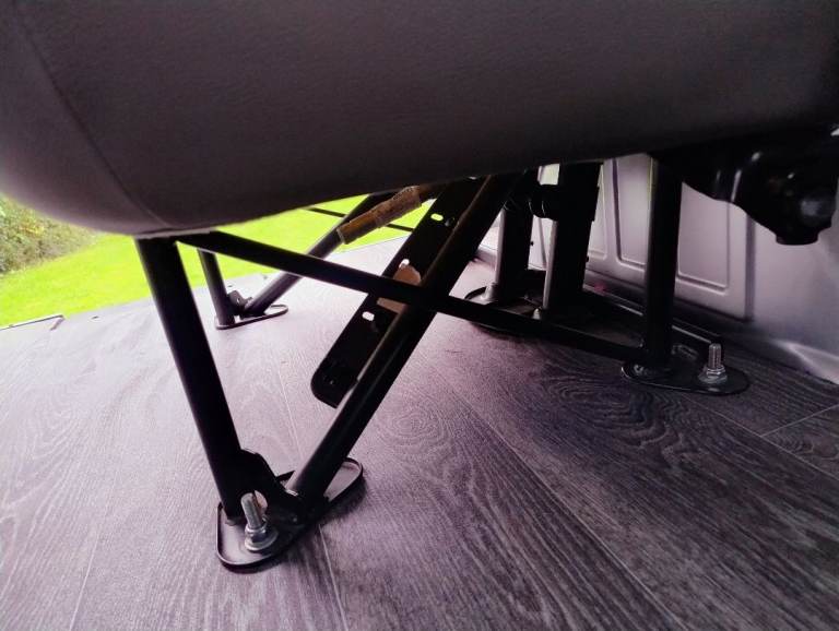 Transit van double seats with seatbelts