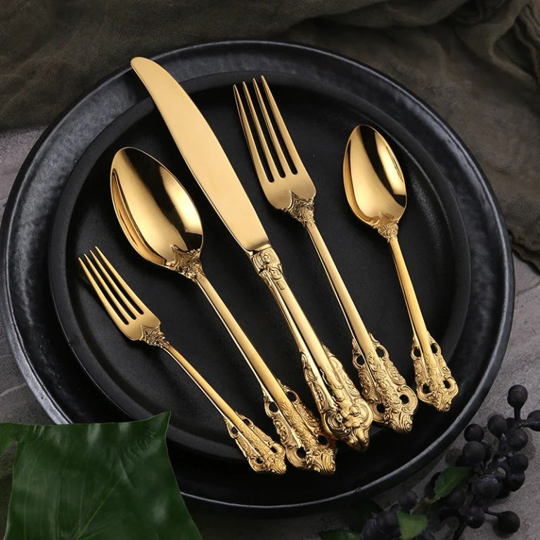 Louise Gold Luxury Flatware 24/30/60 Pcs Set