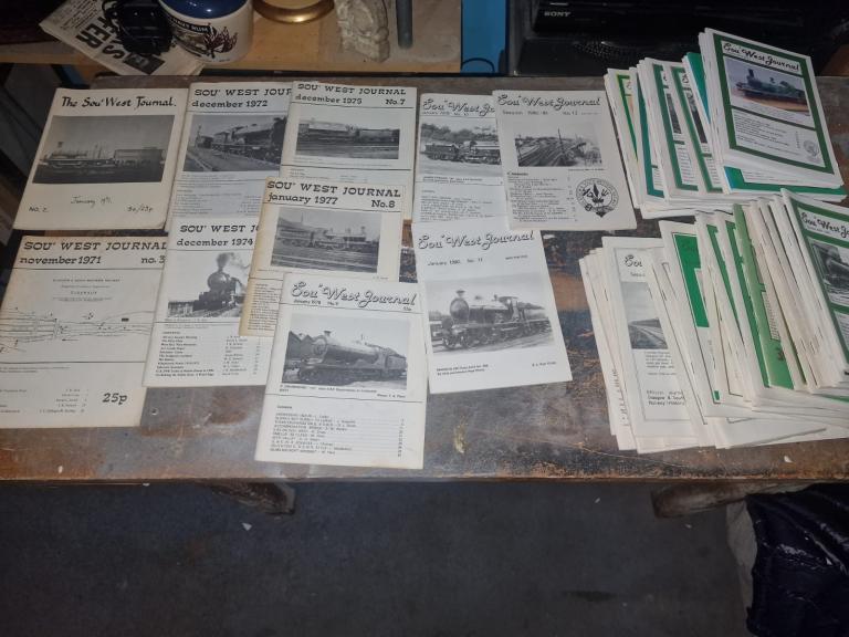 Sou’ West Journal Railway Magazine issues 1971-2017. Issue 5 & 50 missing