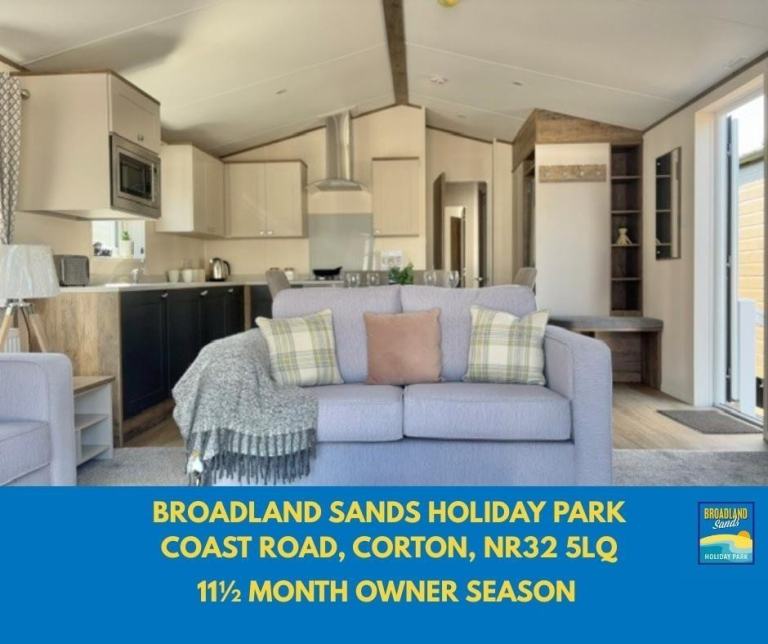 BRAND NEW STATIC CARAVAN FOR SALE AT BROADLAND SANDS HOLIDAY PARK
