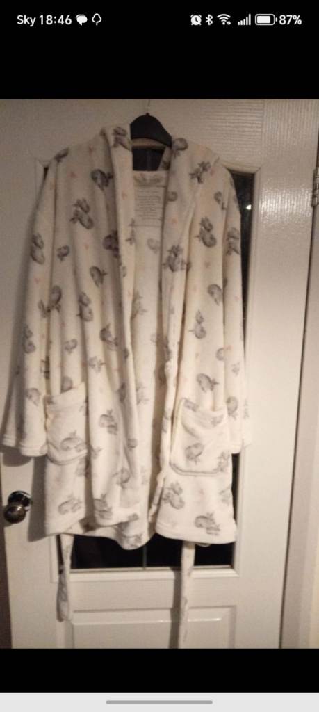 Rabbit dressing gown