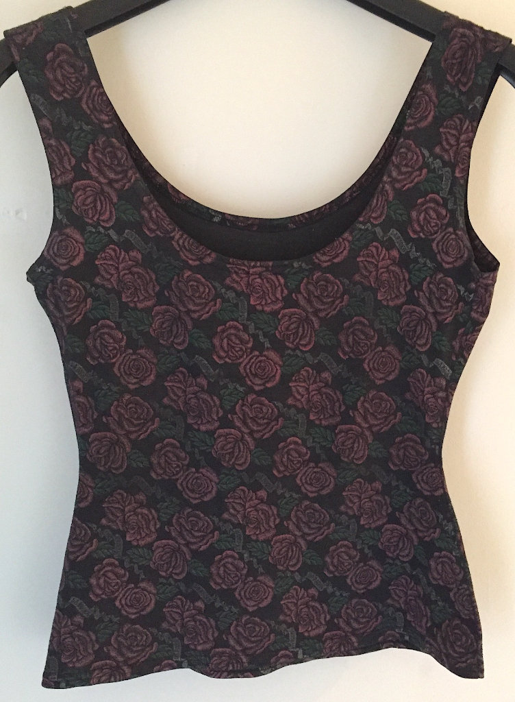 JOHNSON’S (LONDON) La Rocka Roses Singlet c1983