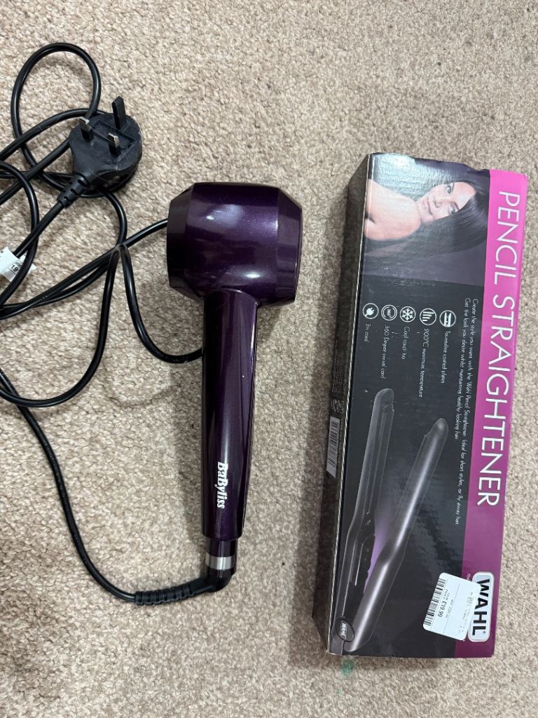 image for Babyliss hair curler+ pencil straightener