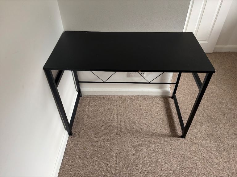 1m black desk