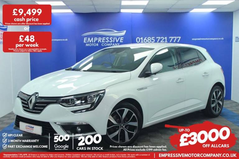 2019 69 RENAULT MEGANE 1.5 BLUE DCI ICONIC HATCHBACK 5DR DIESEL MANUAL EURO 6 (S
