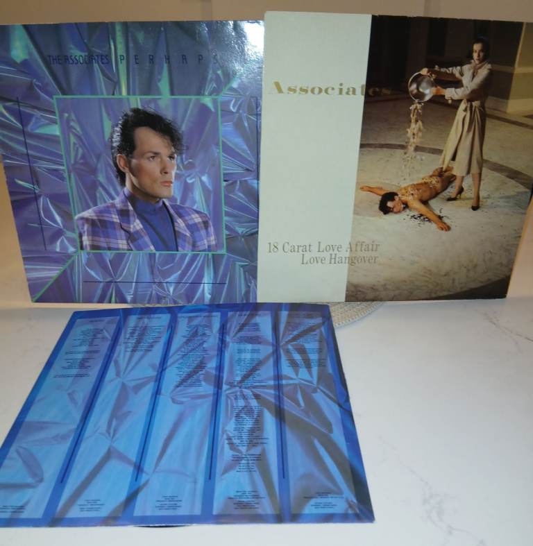 The Associates - Perhps vinyl lp + 12 inch 3 Track single 18 carat love affair / Love Hangover. 