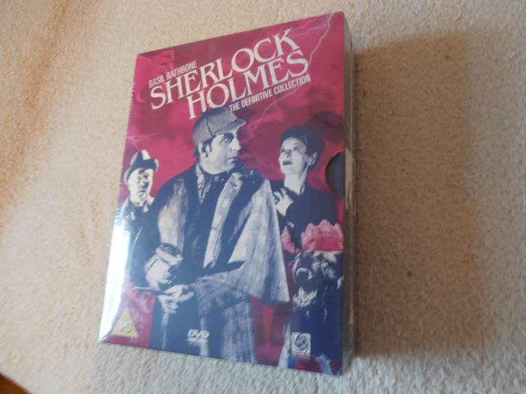 Basil Rathbones, SHERLOCK HOLMES,The Definitive collection on DVD. -14 cases-