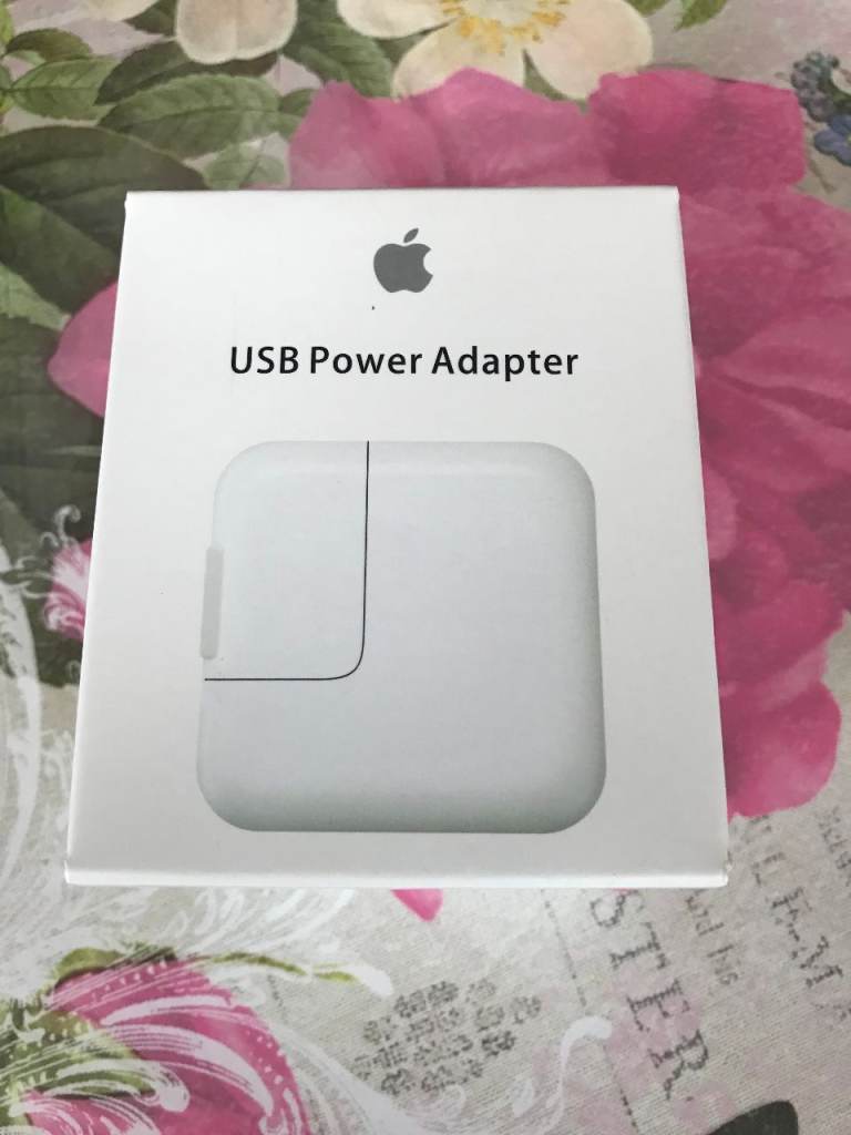 Brand New Original Apple 12W Fast Charger – iPad & iPhone USB Plug (A1401)