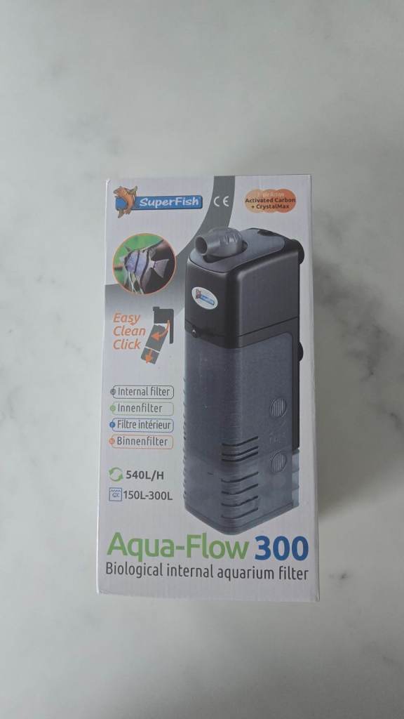 £17 Superfish Aqua Flow 300 Internal Filter Fish Tank Aquarium up to 300L 540L/H (NEW)