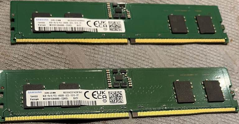 Samsung 16GB DDR5 RAM - 4800Mhz Dual-channel (2 Modules!)