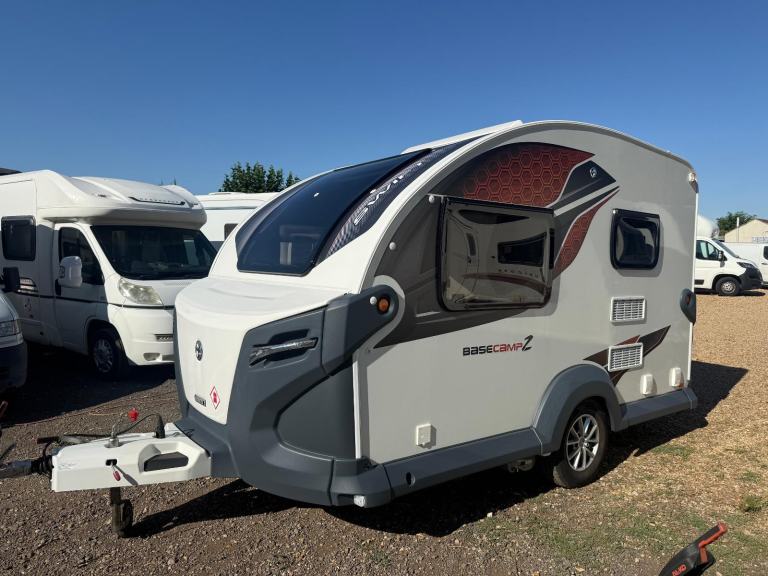 Swift Basecamp 2 2 berth Lightweight caravan with motor mover and starter pack