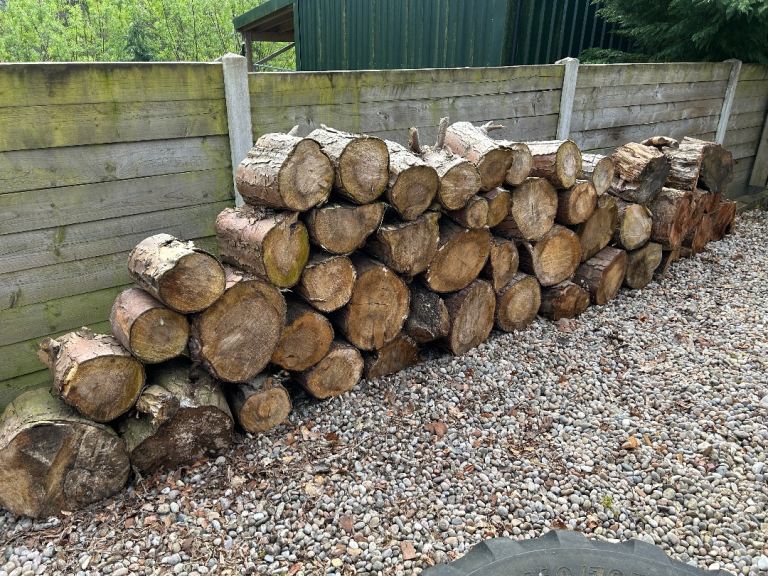 Seasoned log rounds 