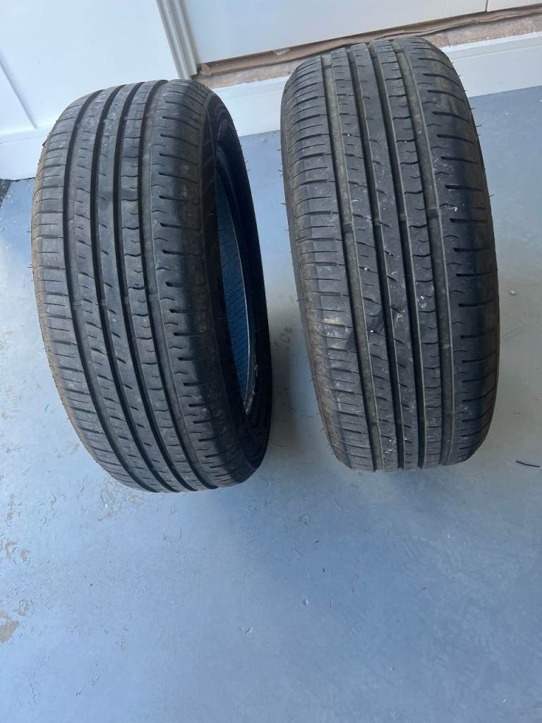 Two Partly used 205/55 R16 Tyres