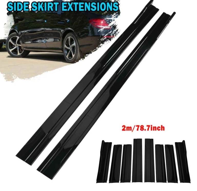 For Benz A-Class W176 W177 78.7INCH Side Skirts Extension Rocker Panel Splitter