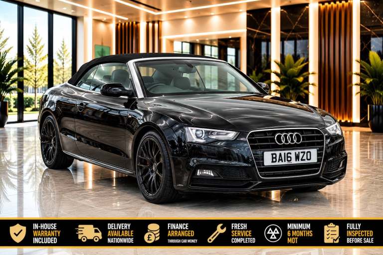 2016 Audi A5 2.0 TDI 190 S Line Spec Ed Plus 2dr Multitronic CONVERTIBLE Diesel Automatic