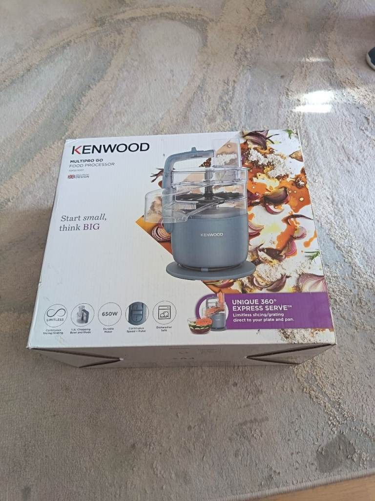 NEW Kenwood Multipro Go Food Processor - Grey, Unused in Box