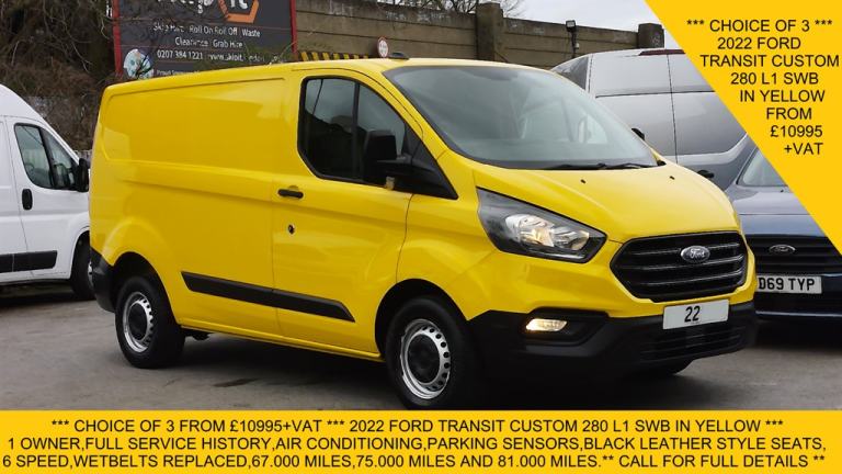 2022 Ford Transit Custom 2.0 EcoBlue 105ps Low Roof Leader Van PANEL VAN DIESEL Manual