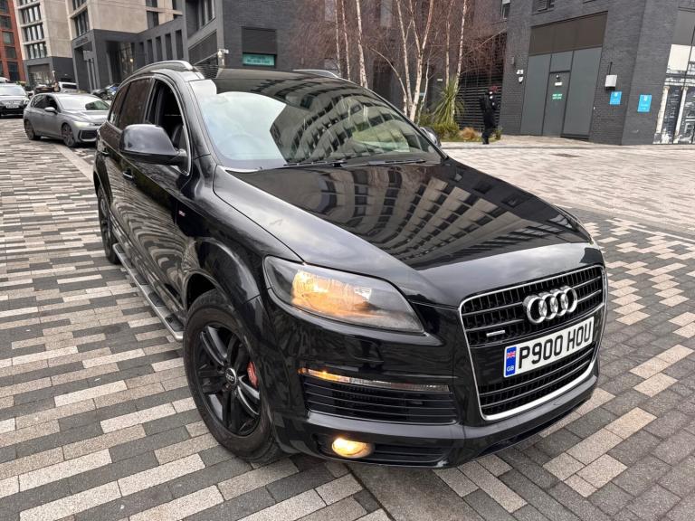 2007 AUDI Q7 3.0 TDI QUATTRO S LINE  TIPTRONIC AUTO DIESEL 7 SEATER 5dr BLACK