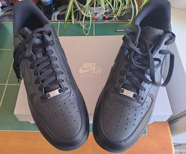 Nike Air Force 1 '07 Trainers - UK 13, Black, New