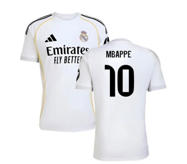 Real Madrid Mbappe jersey 
