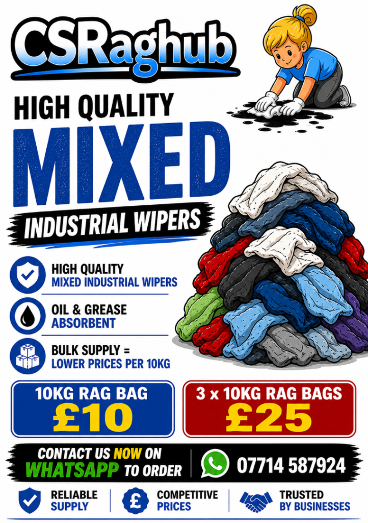 Mixed cotton clothing rags