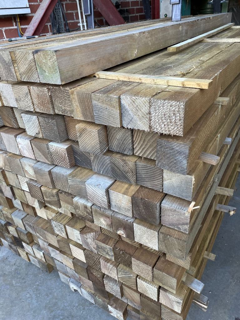 6ft 3x3 treated fence post