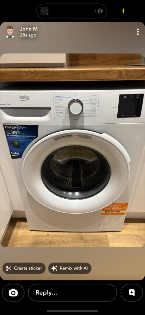 Bell washing machine