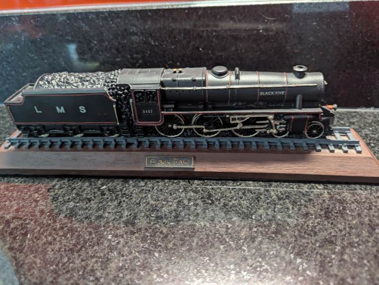 Three train and railway models