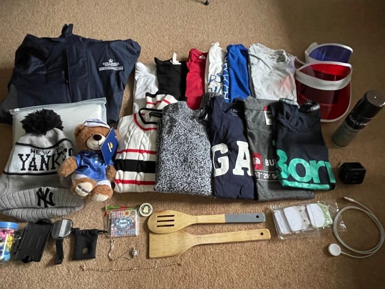 Clothes, bags, shoes, kitchen & electronics bundle