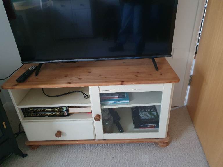 image for Solid pine TV cabinet