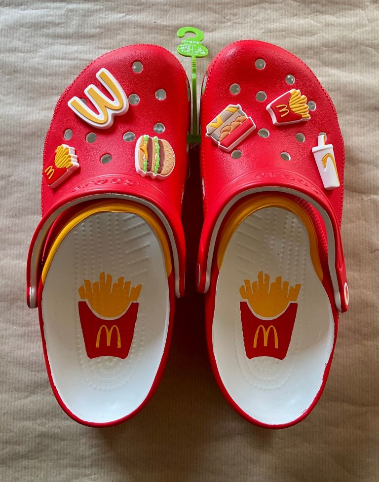 2023 McDonalds X Crocs - Unisex ~ Size: UK Men 7,  Women 8; EUR 41-42