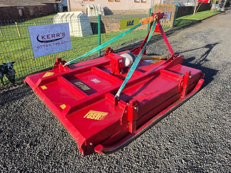 Tractor foster rs1700 heavy duty scrub rotary slasher grass topper comes with blades and chains 