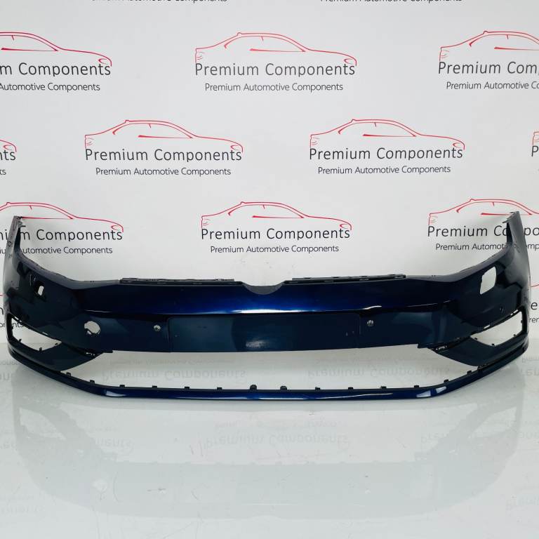 VW Golf Front Bumper Genuine Blue Mk7.5 Se Face Lift With Jets 2017 – 2020 [an99