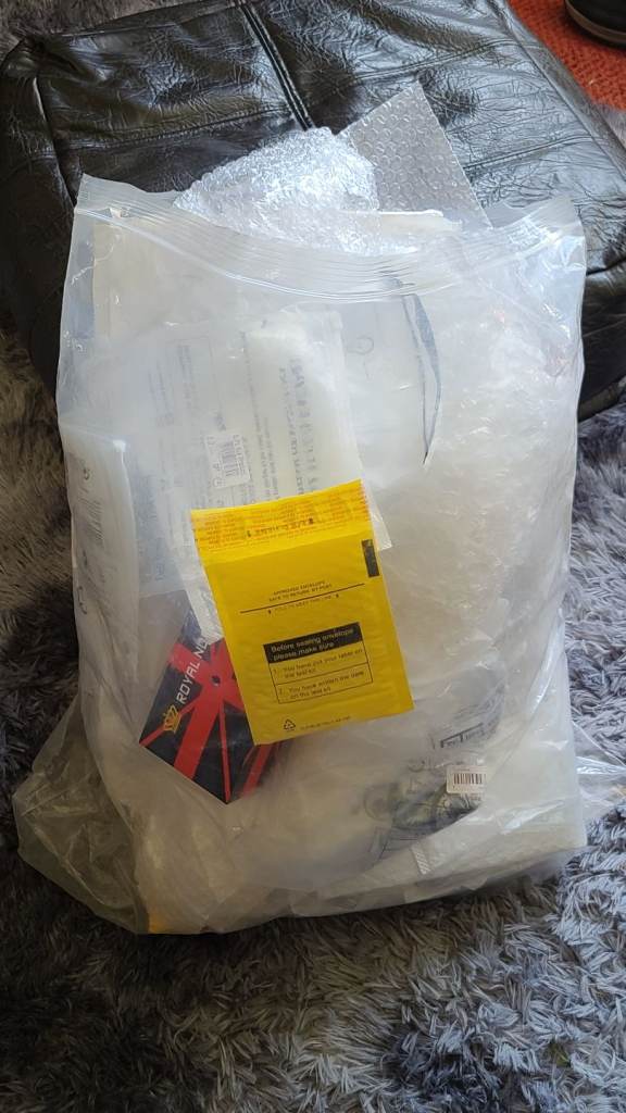 Used sealable and padded postage bags