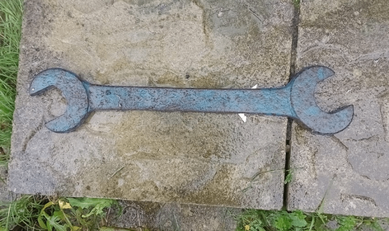 image for Vintage Rustic large Metal Wrench