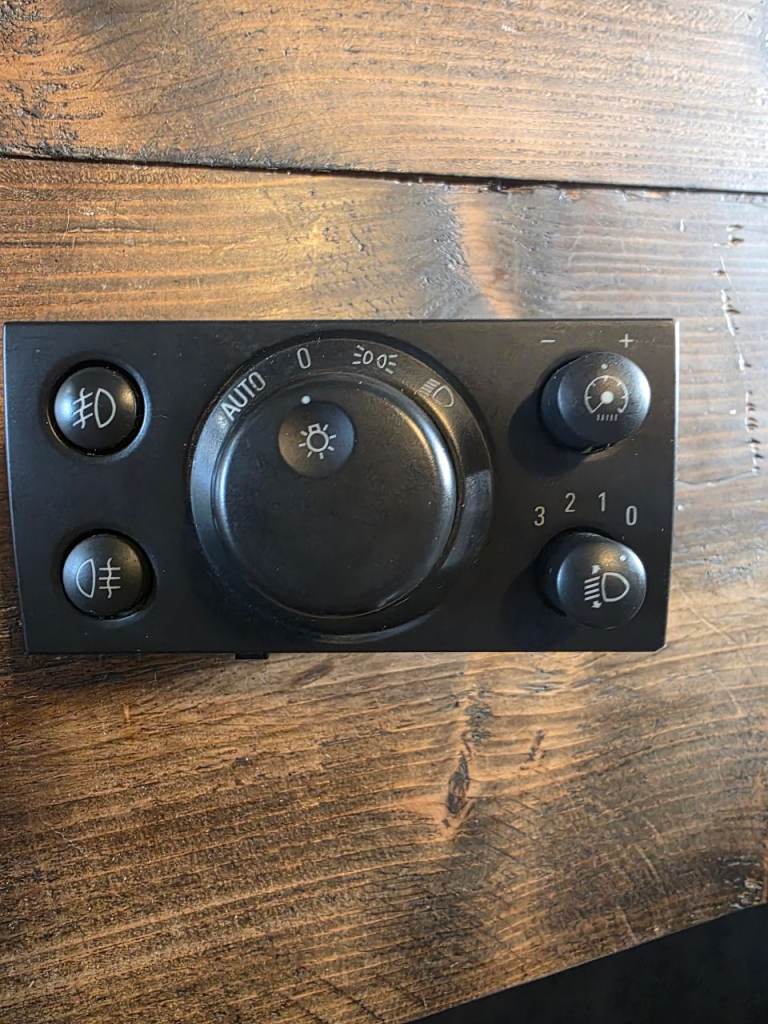 Vectra / signum auto headlight, fog light switch