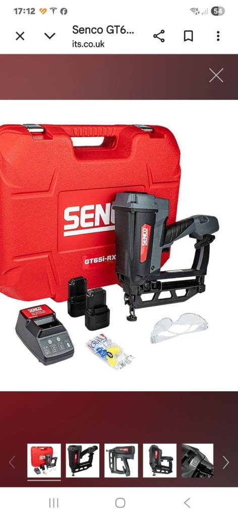 Brand new Senco GT65i-RX Second Fix Gas Nail Gun kit (not paslode)