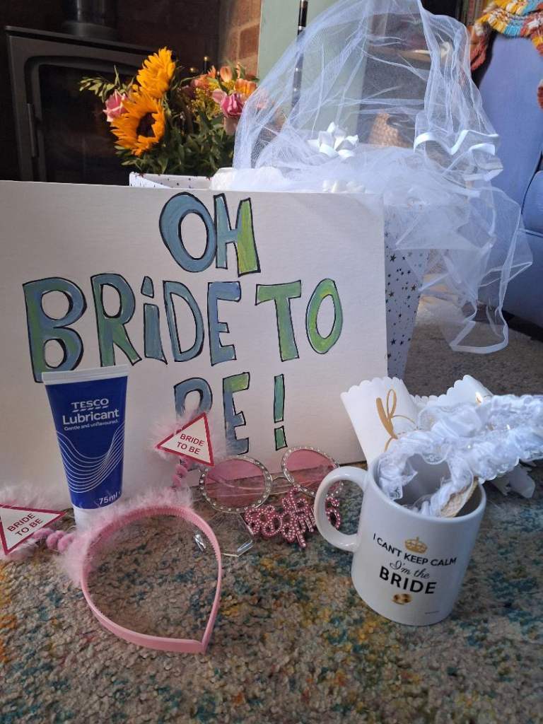 Hen Night bric-a-brac for the Bride to be