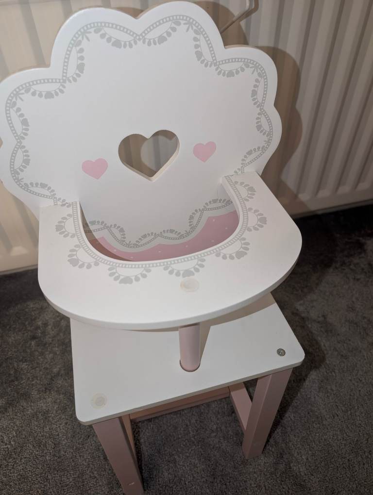 Wooden Dolls Highchair 