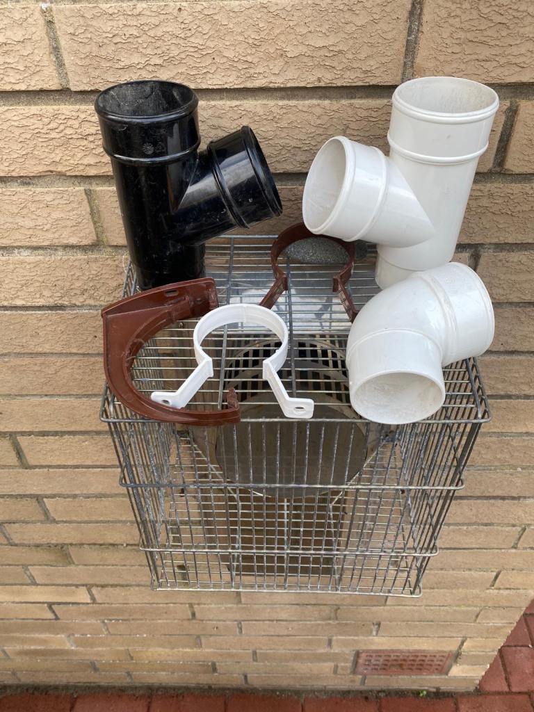 (Will do deal on all or some) Gutter and drainage accessories (OVER 200 of various bits)