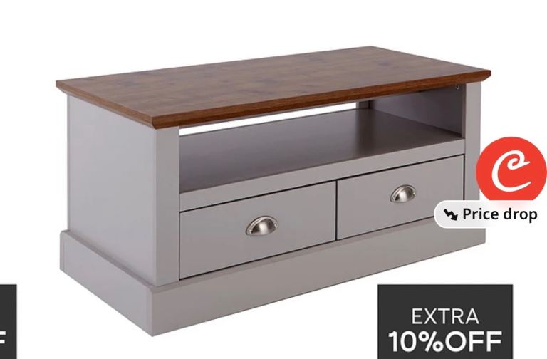 Grey / Dark Oak TV Unit