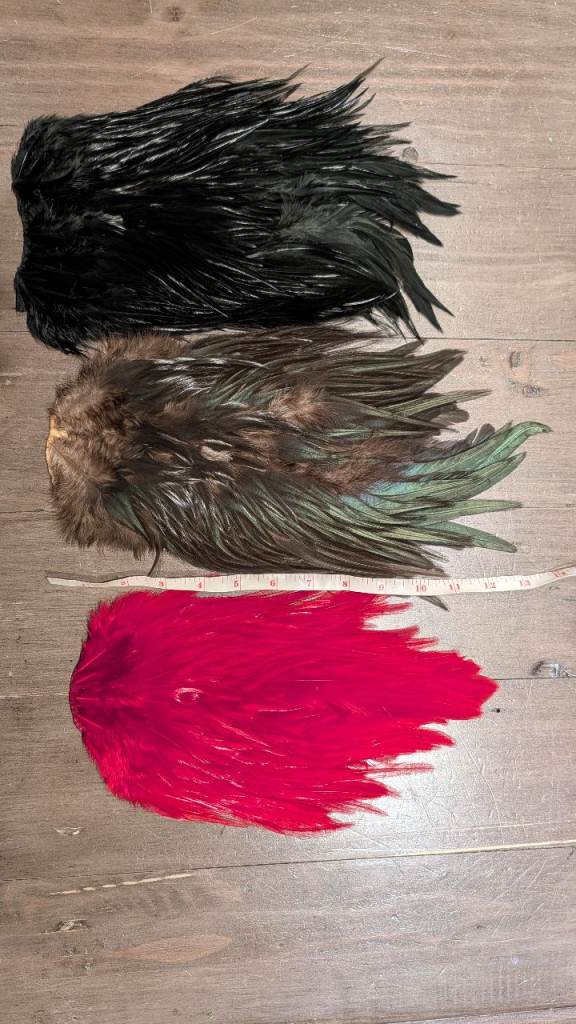 Fly tying cock saddles