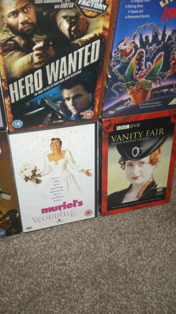 large selection of dvds
