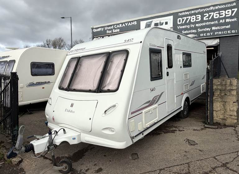 2005 ELDDIS ODYSSEY 540 4 BERTH FIXED BED SEPARATE SHOWER MOTOR MOVER AIR AWNING