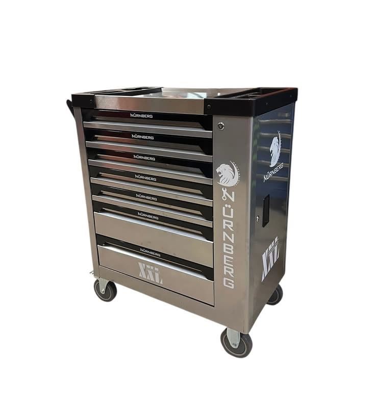 🧰GREY TOOL BOX COMPLETE WITH TOOLS 